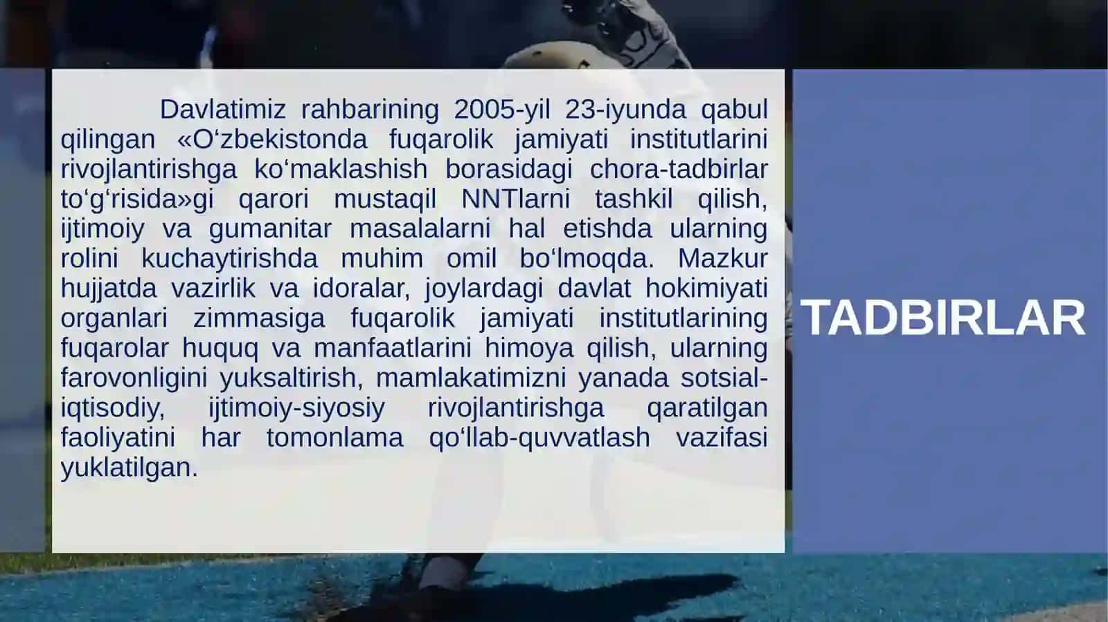 Nodavlat notijorattashkilotlarining ijtimoiy himoya va manzilli ijtimoiy yordamni amalga oshirishdagi ishtiroki 4