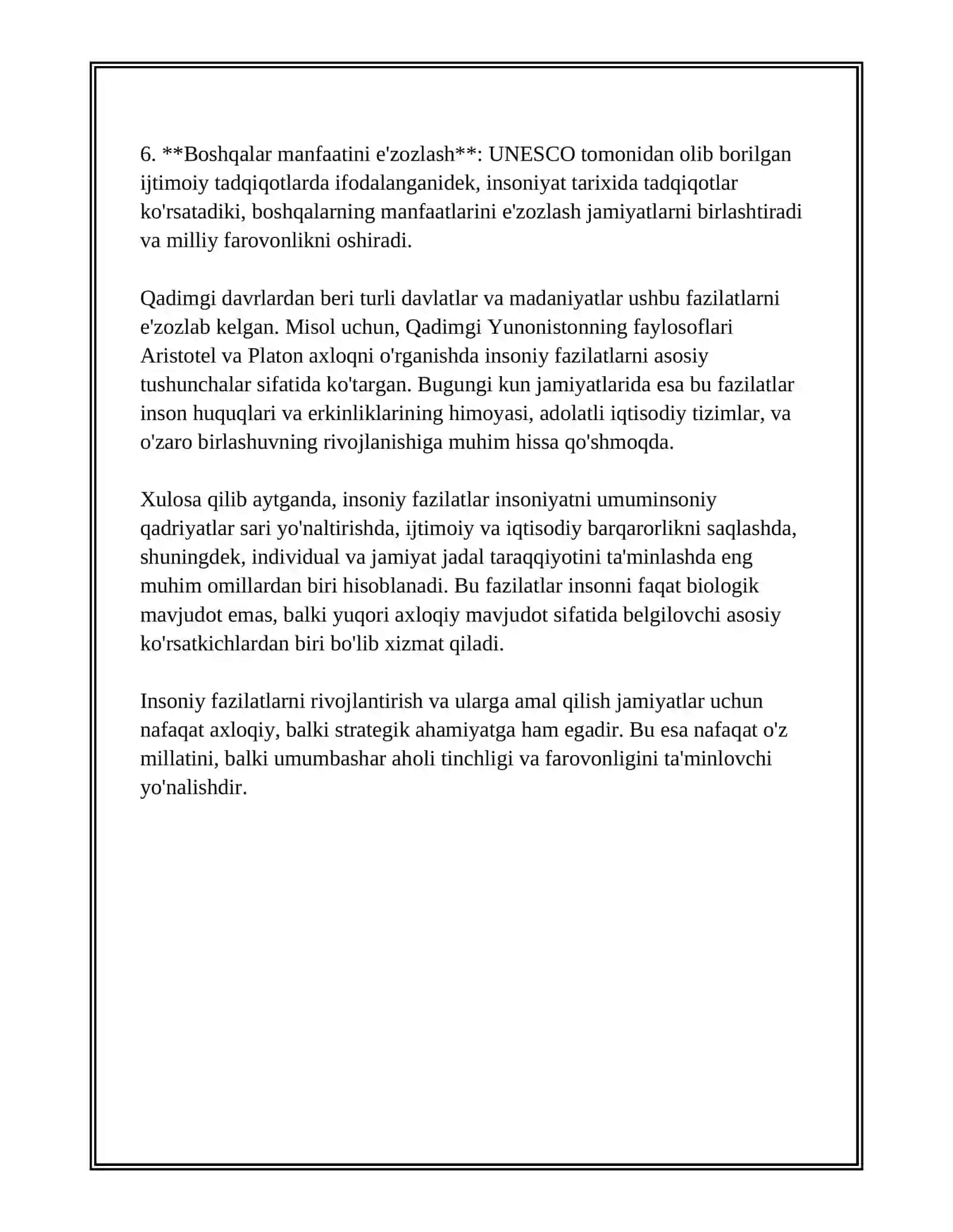 ABU NASR FAROBIYNING FOZIL KISHI XUSUSIYATLARINI ZAMONAVIY TALQIN QILIB BERING 4