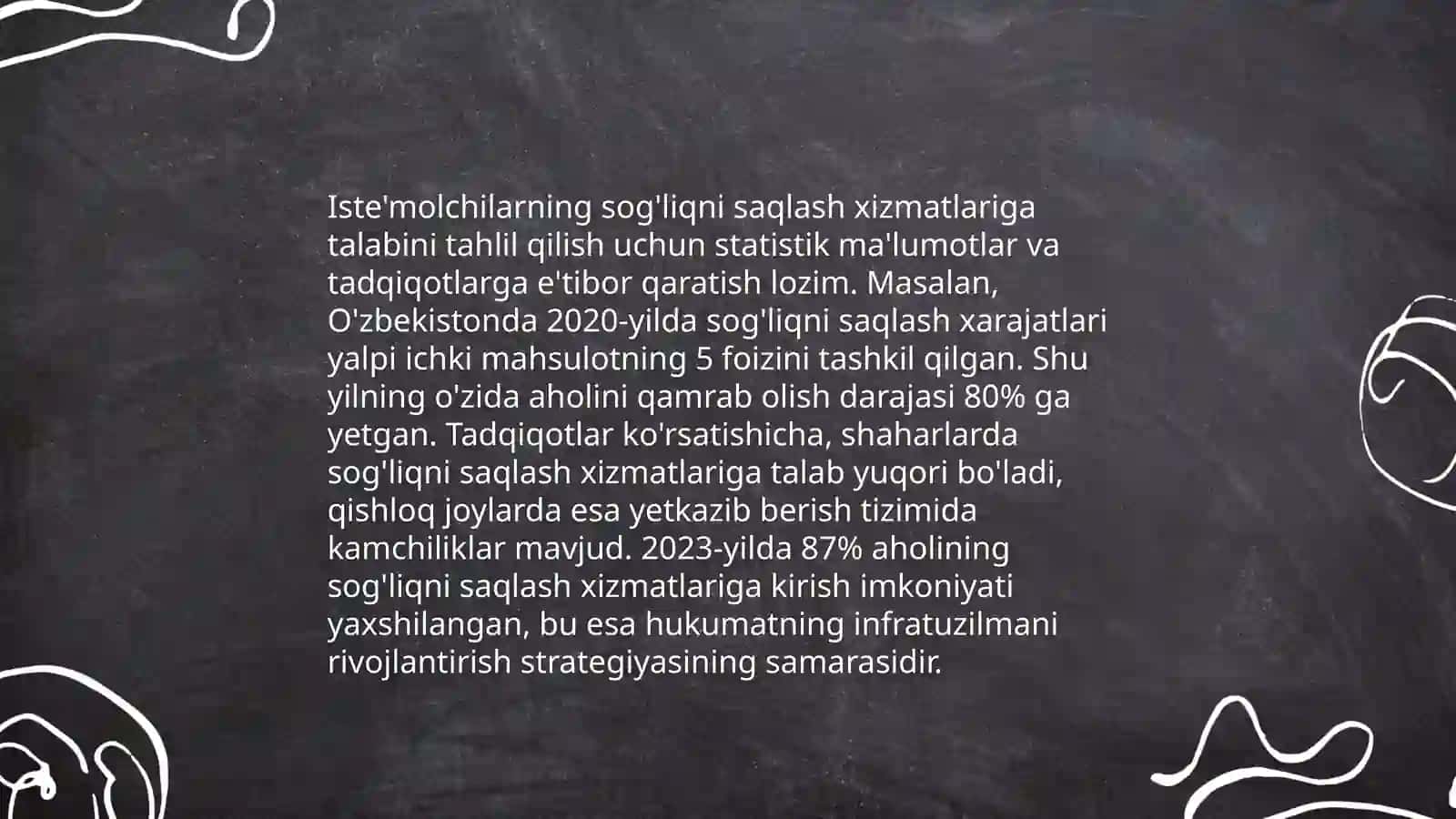 Sog'liqni saqlashda bozor tahlili va iste'molchilarning xatti-harakatlari 4