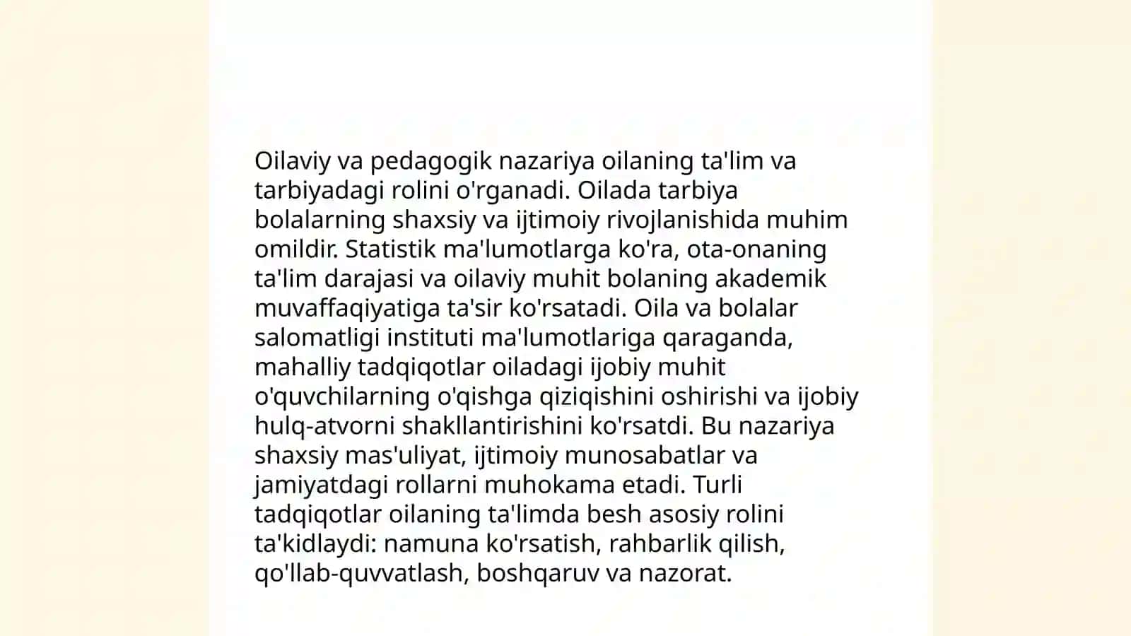 Oila va ijtimoiy pedagogika fanining boshqa fanlar bilan uzviy bogʻliqligi 4