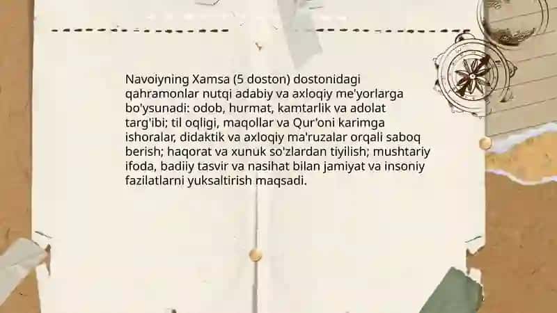 Navoiyning "Xamsa"sida so'z va nutq madaniyati tushunchasi 4