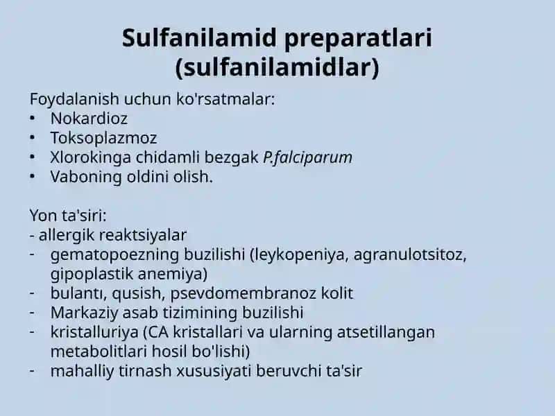 Sintetik antibakterial vositalar 4