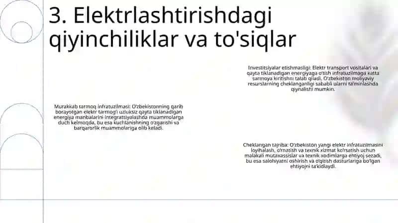O'zbekistonda Elektrlashtirish Istiqbollari 4