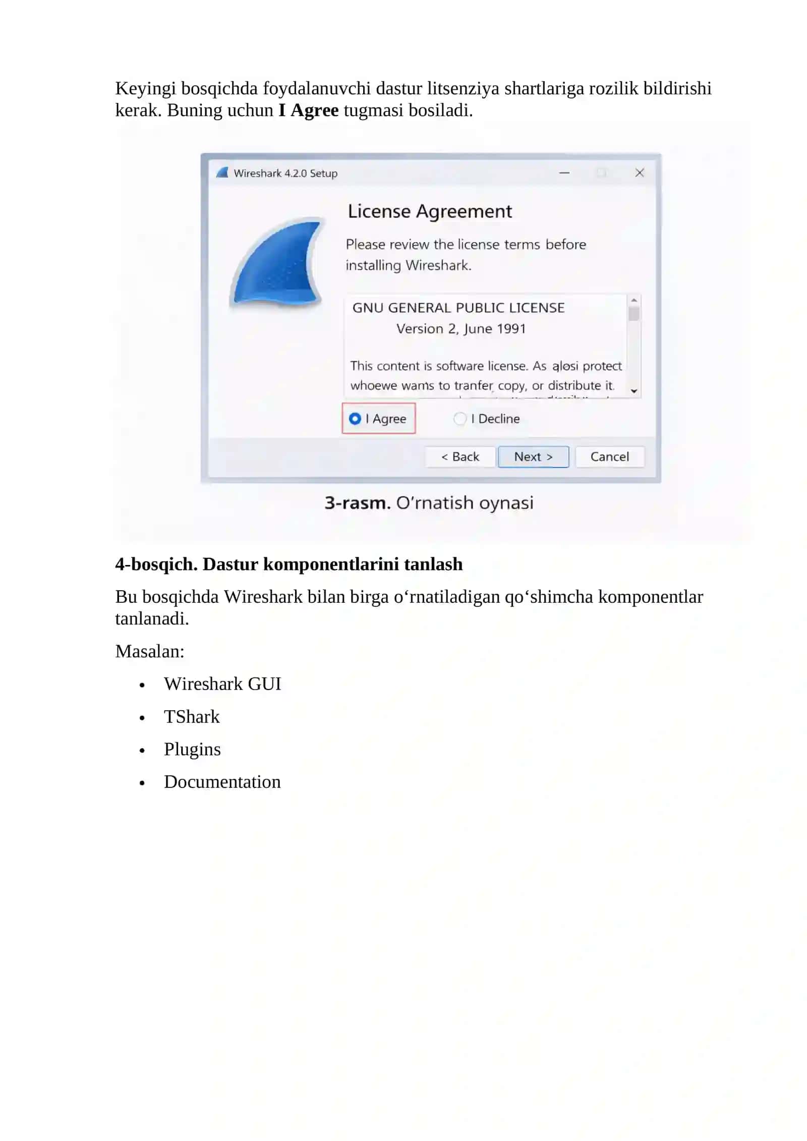 Wireshark dasturini o‘rnatish va sozlash 4
