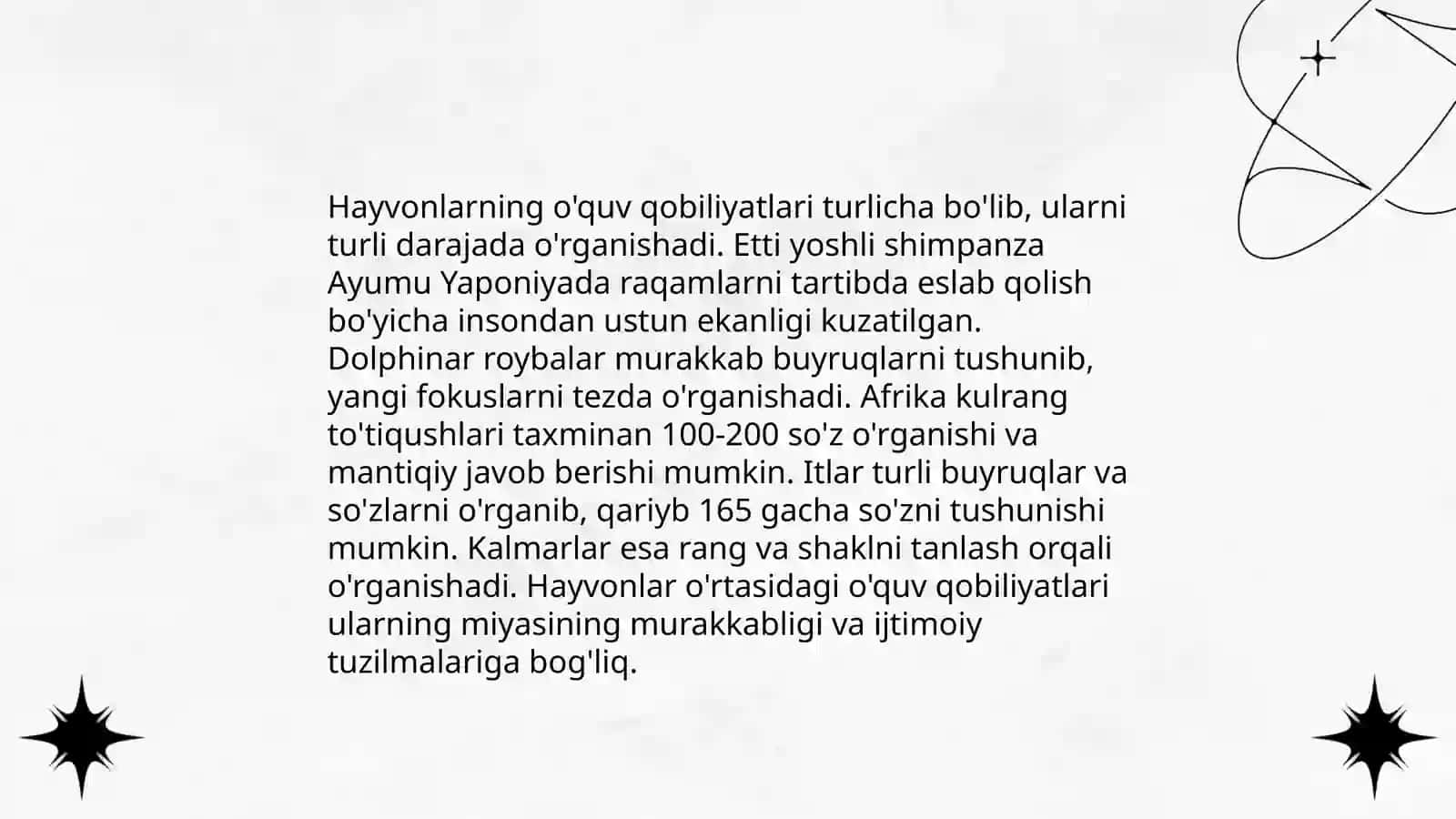Hayvonlarning intellektual xatti-harakatlari 4