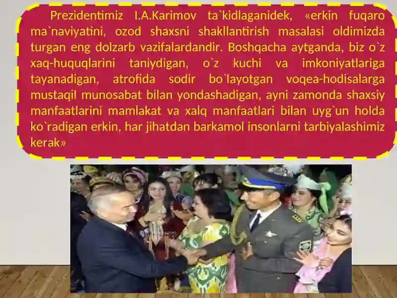 Yoshlarda Milliy g’oyaga ishonch va e’tiqodni singdirish usullar va vositalari 4
