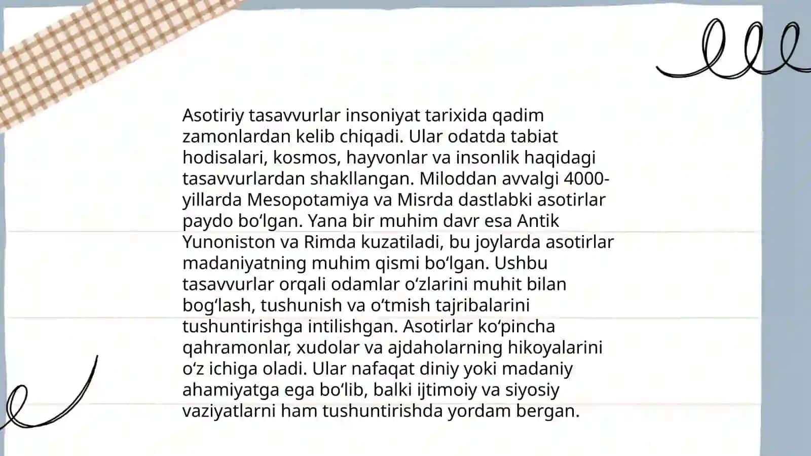 Qadimgi sharqda asotiriy tasavvurlar va falsafiy bilimlarning paydo boʻlishi 4