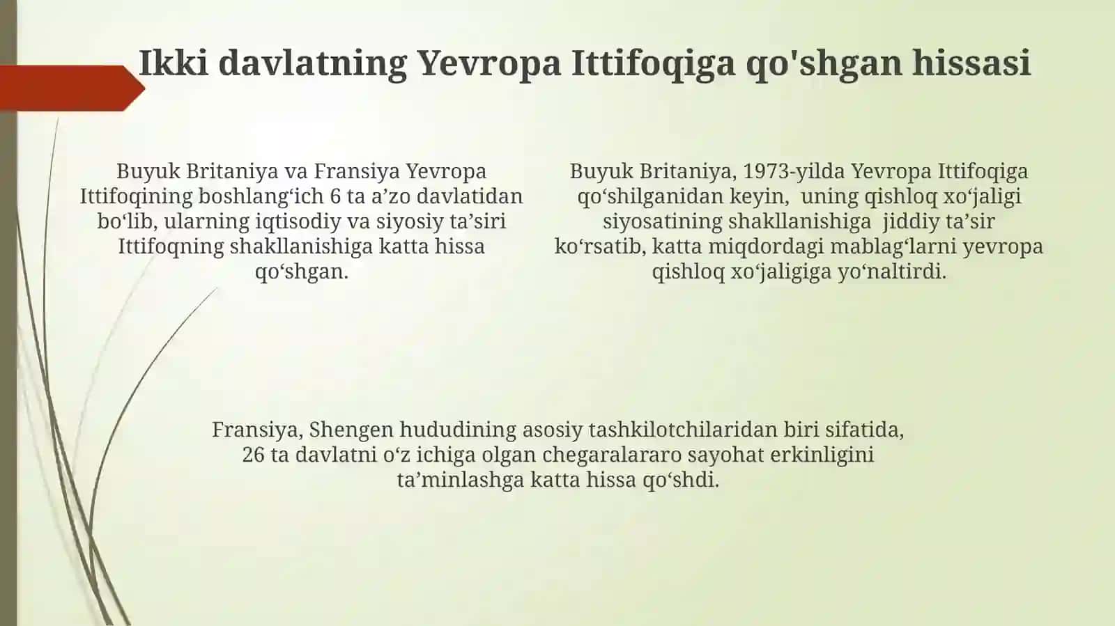BuyukBritaniyavaFransiya:yangiYevropaniqurish 4