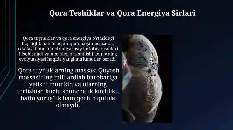Katta Portlash Nazariyasi va Koinotning Evolyutsiyasi 4