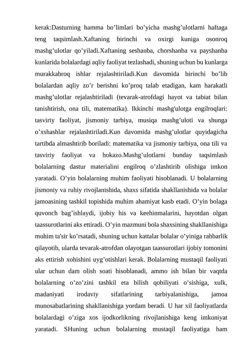 MTMda bolalar hayotini tashkil etish 4