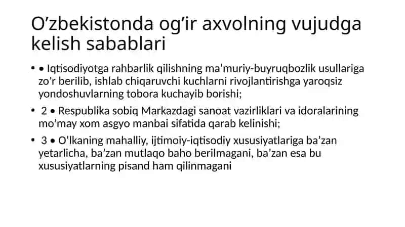 mustaqillikga erisjish arafasida uzbekistondagi siyosiy ijtimoiy vaziyatlar 4