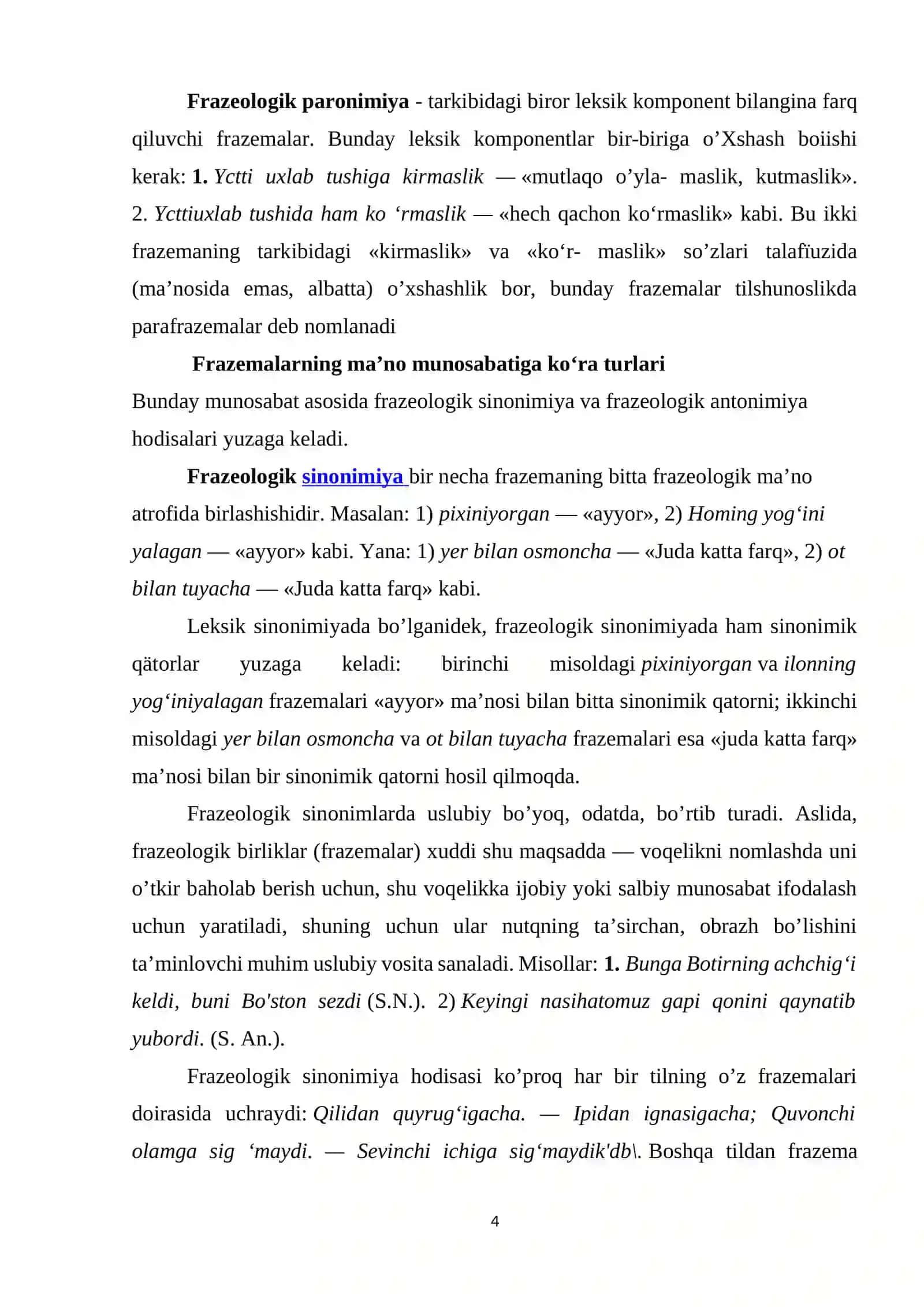 Frazeologik monosemiya 4