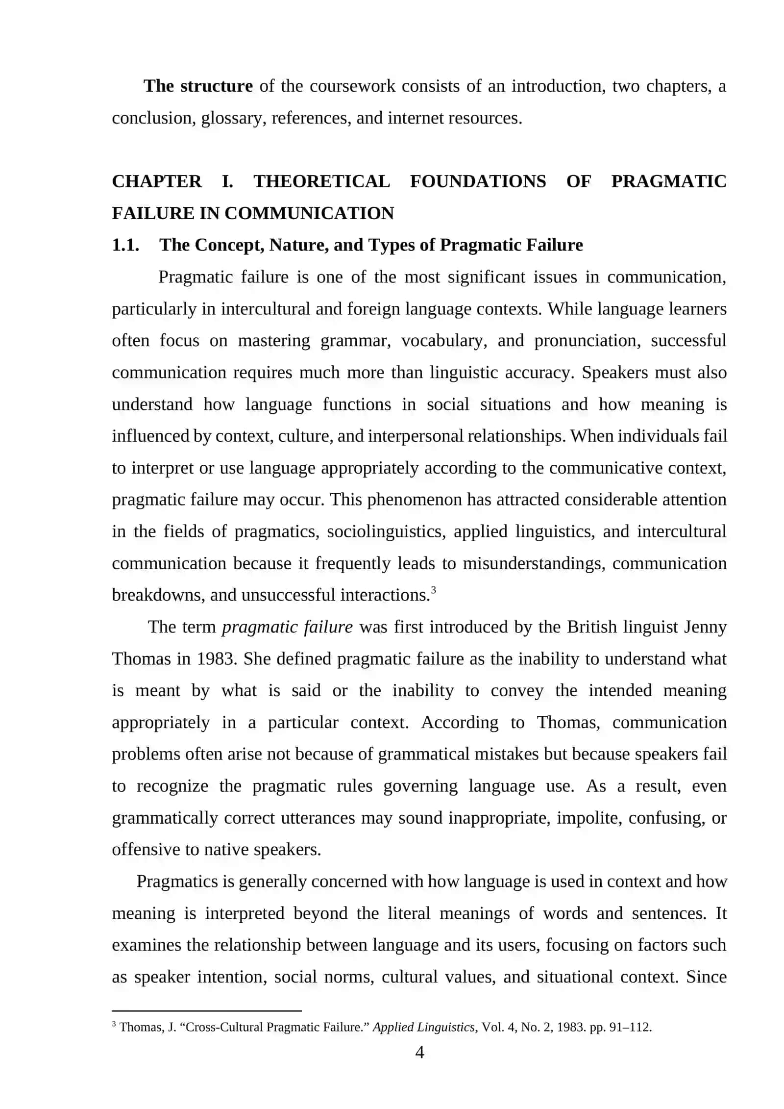 Pragmatic failure and its correction 4