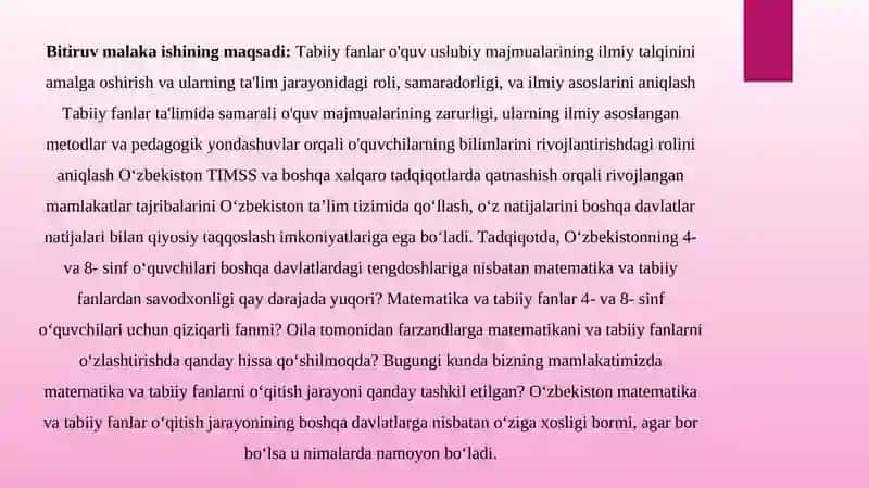 ILG‘OR XORIJIY DAVLATLAR O‘QUV – USLUBIY MAJMUALARI (DARSLIKLAR, O‘QITUVCHI KITOBI) DA O‘QUVCHILARNING MA’LUMOTLAR VA DALILLARNI ILMIY TALQIN QILISH KOMPETENSIYASINI SHAKLLANTIRISHGA QARATILGAN TOPSHIRIQLAR TAHLILI 4
