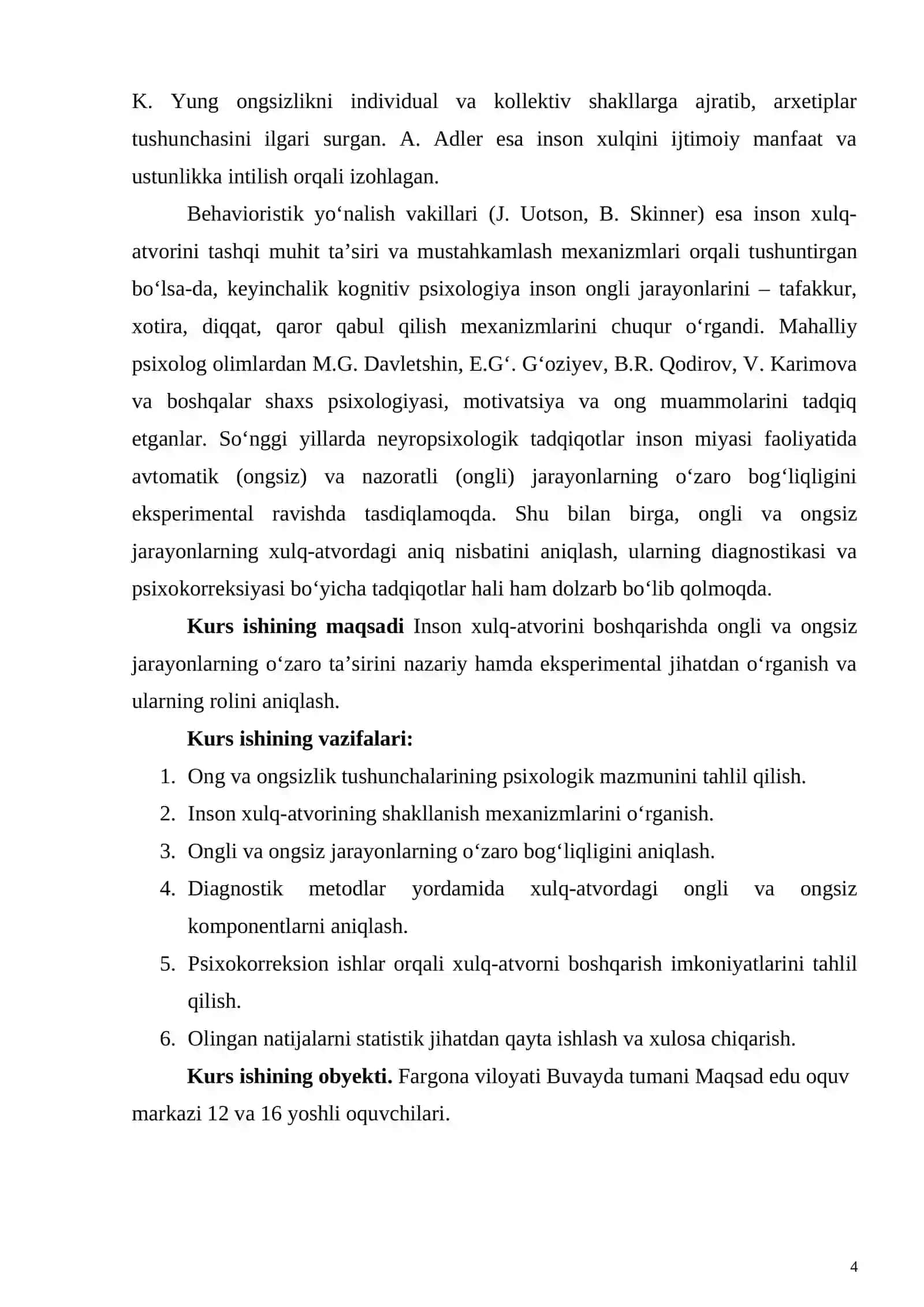 Inson xulq atvorini boshqarishda ongli va ongsiz jarayonlarning roli 4