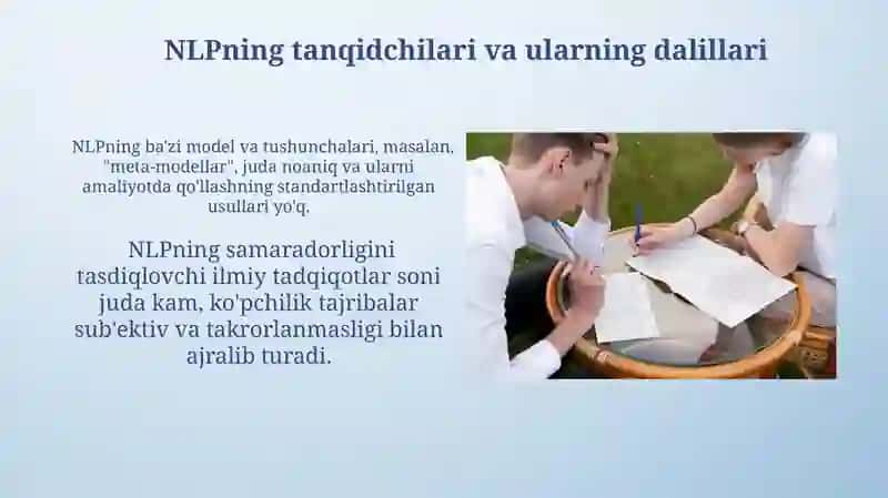 Neyrolongvistik dasturlash alohida adabiyot sifatida 4