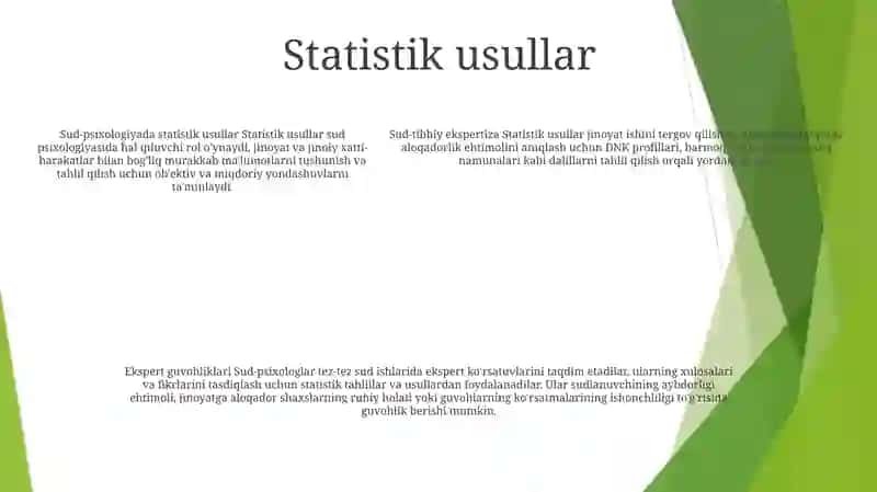 Sanash Tezligini Aniqlashdagi Statistik OʻZgarishlar 4