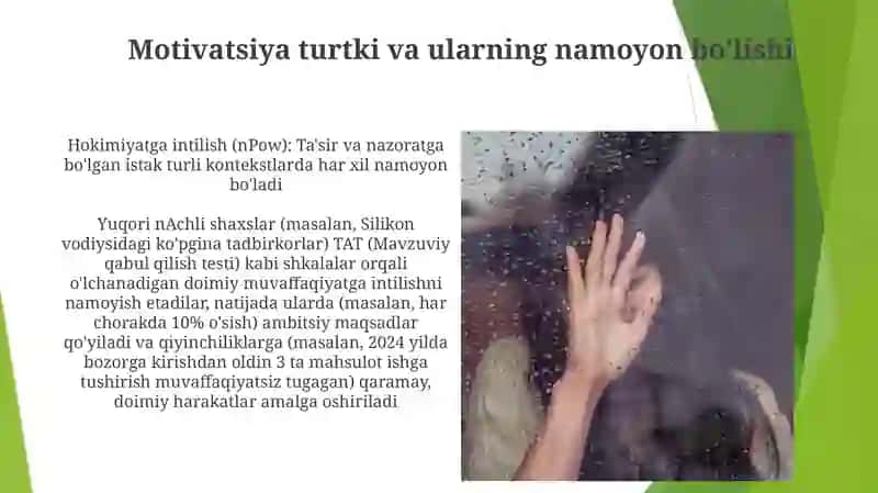 Motiv va motivatsiya va hissiyotning namoyon boʻlishi 4