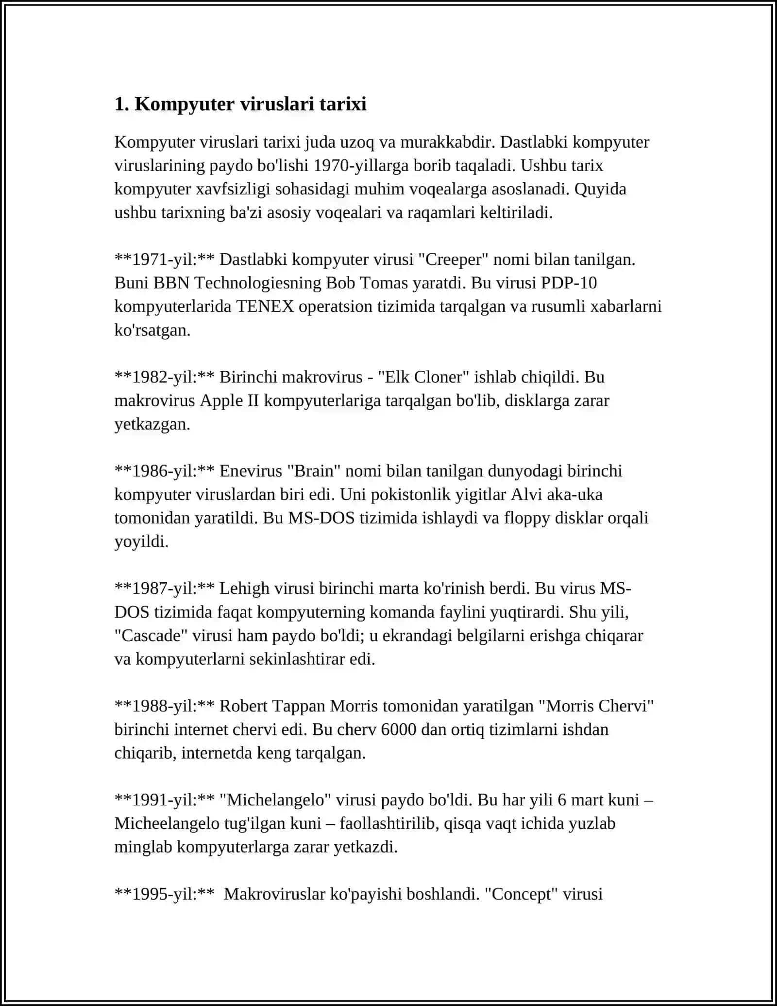 KOMPYUTER VIRUSLARI VA VIRUSDAN HIMOYALANISH USULLARU 4