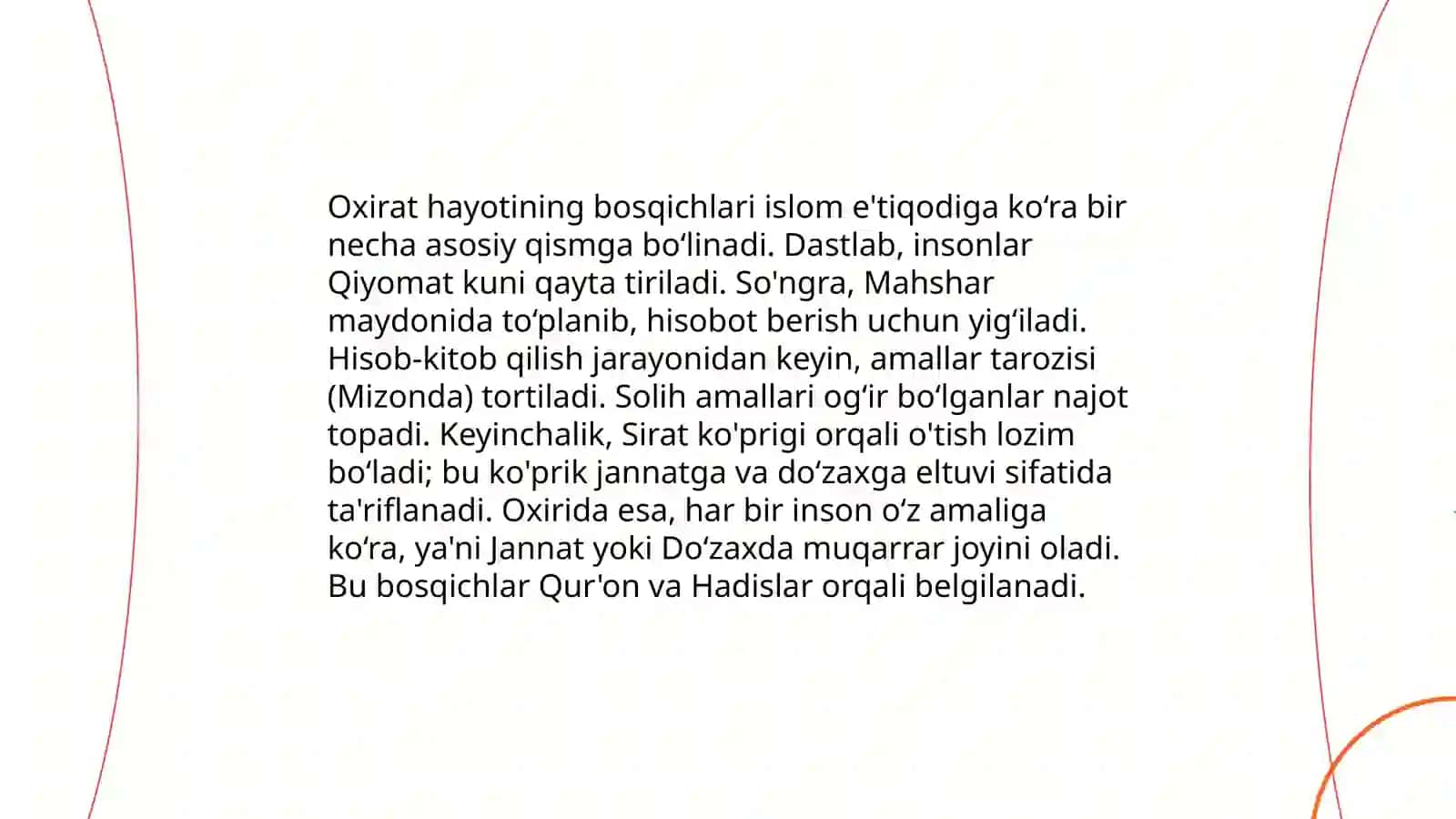 Esxatologiyaning mohiyati qiyomat va oxirat mavzusida mistaqil ish 4