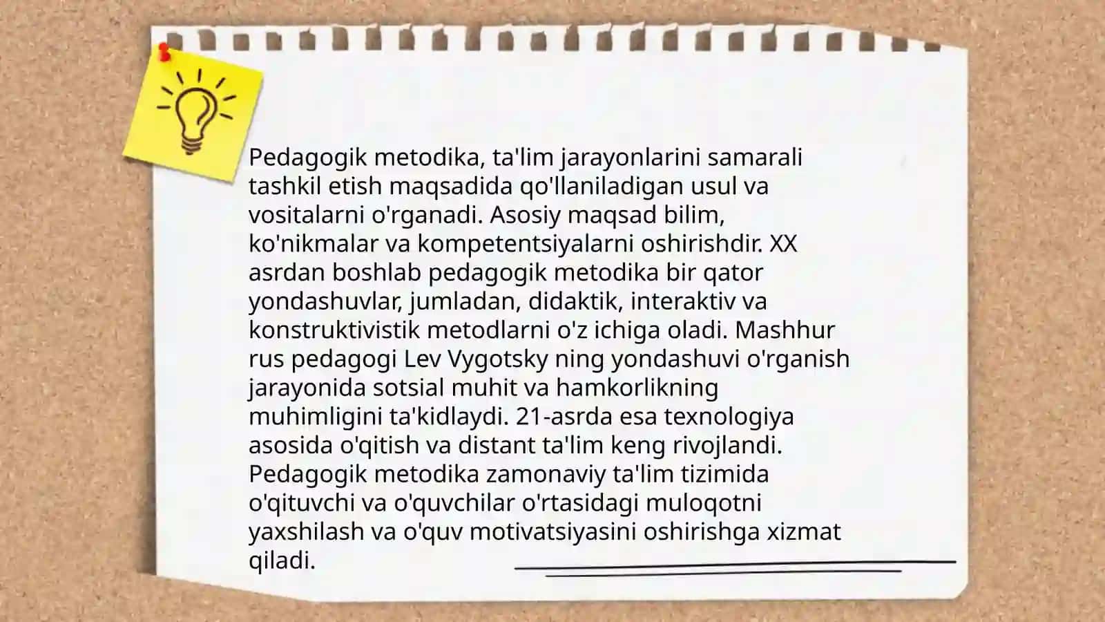 Pedagogika adabiyotlar lugʻat maʼlumotlarni oʻqib oʻrganish 4