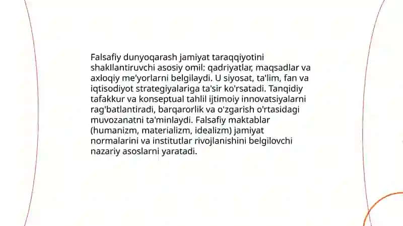 Falsafaning mohiyati va jamiyat taraqqiyotidagi ro’li 4