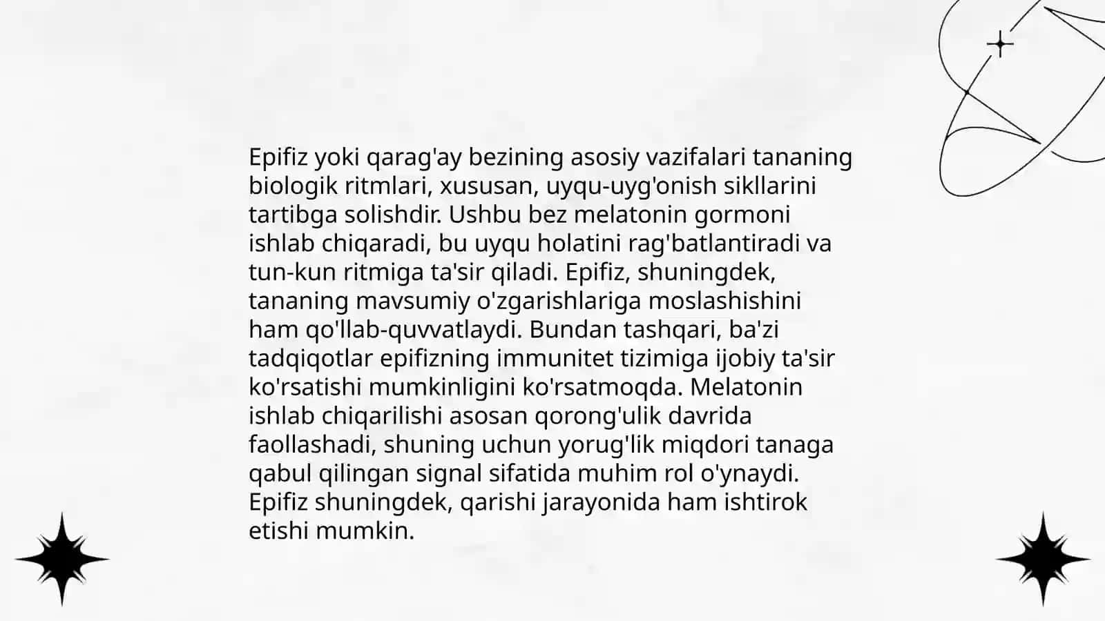 Ichki sekretsiya bezlarini tekshirish usullari. Epifiz 4