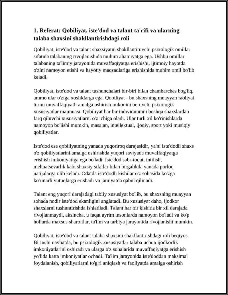 Qobiliyat, Iste’dod va Talant Kabi Psixologik Xususiyatlar Talaba Shaxsini Nomoyon Etuvchi Muhim Omil Sifatida 4