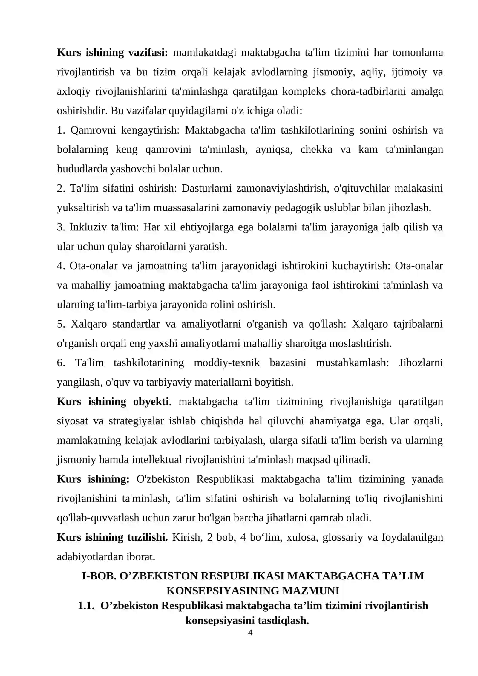 O’zbekiston Respublikasi maktabgacha ta’lim komsepsiyasining mazmuni 4