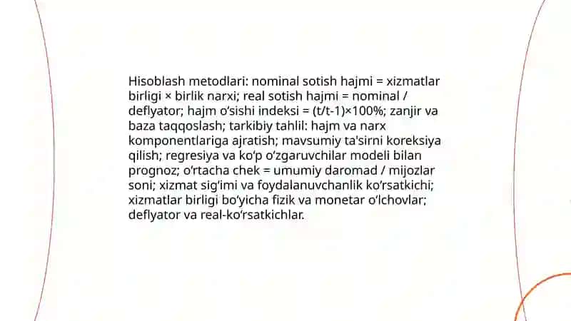 Xo’jalik yurituvchi sub’ektlarning xizmatlar ishlab chiqarish va sotish hajmini tahlili 4