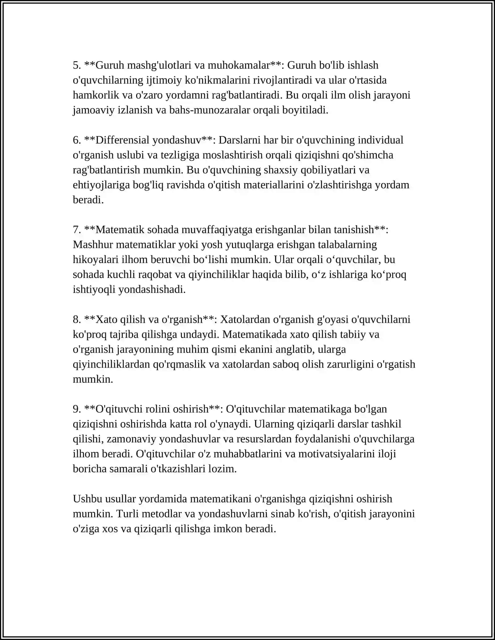 2-SINFDA MATEMATIKADAN SINFDAN TASHQARI ISHLARNI TASHKIL QILISH METODIKASI 4