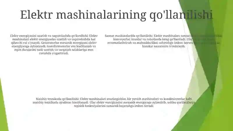 Elektr Mashinalari Fanidan Kurs Loyhasi 4