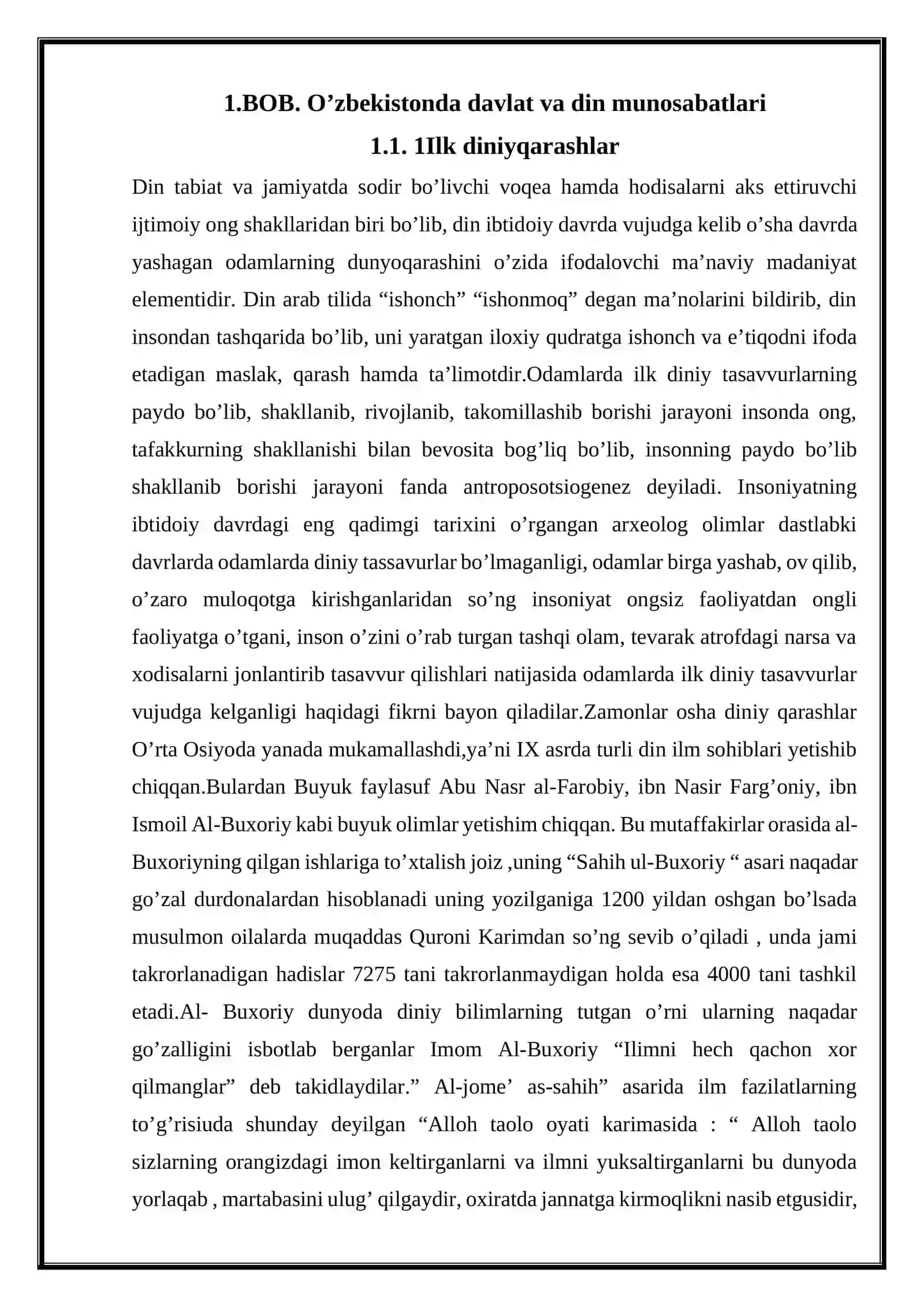 Diniy mavzuga iqtisoslashuvda diniy bilim va ilmar ahamiyatiga ega bilim va ko'nikmalar 4