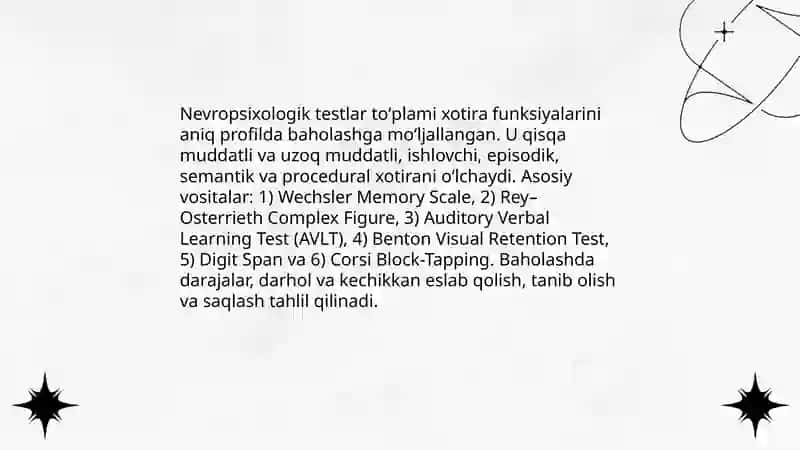 Xotirani aniqlash metodlari 4