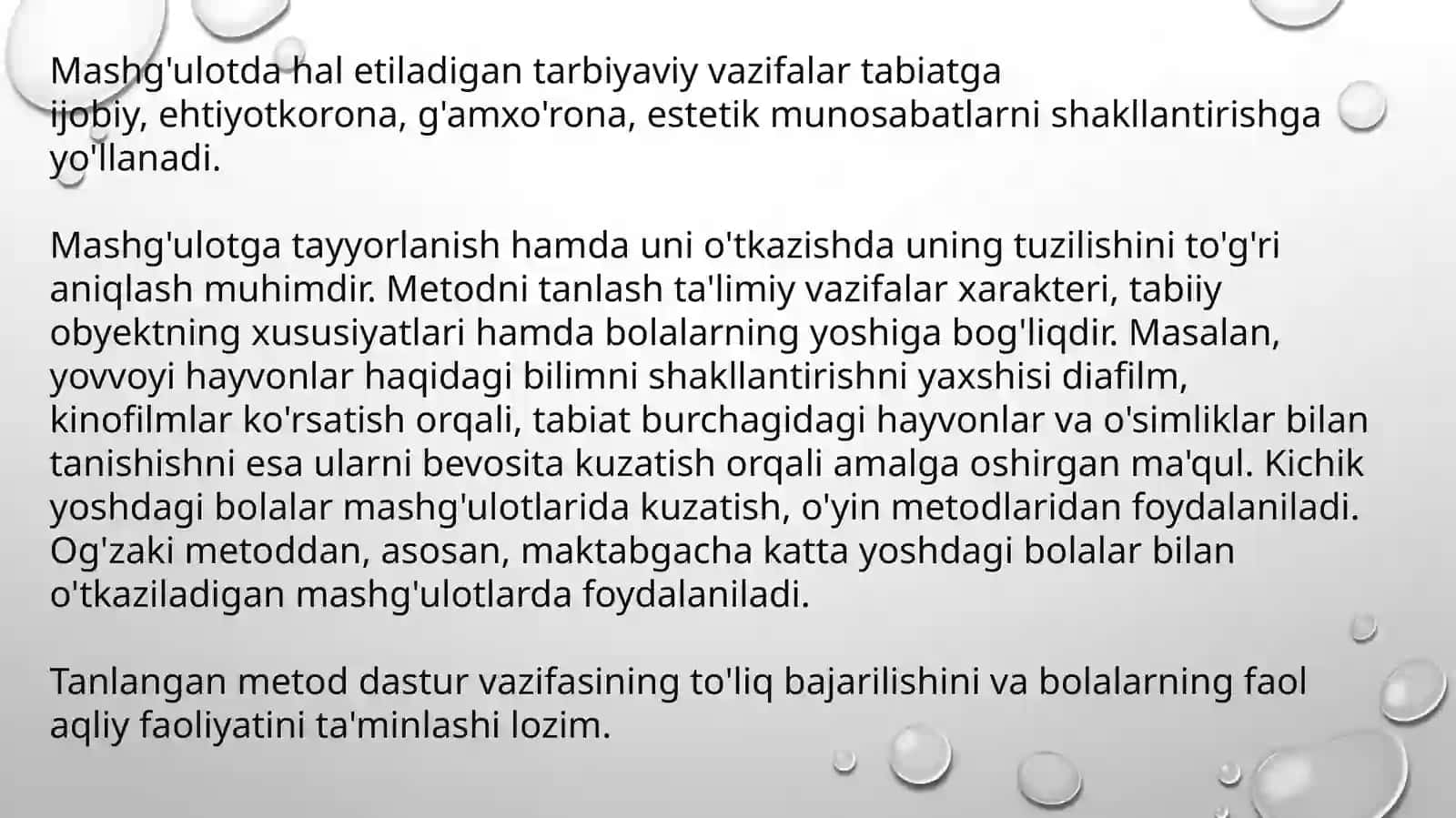 Maktabgacha yoshdagi bolalarni tabiat bilan tanishtirish ish shakllari va o‘zigaxosligi 4