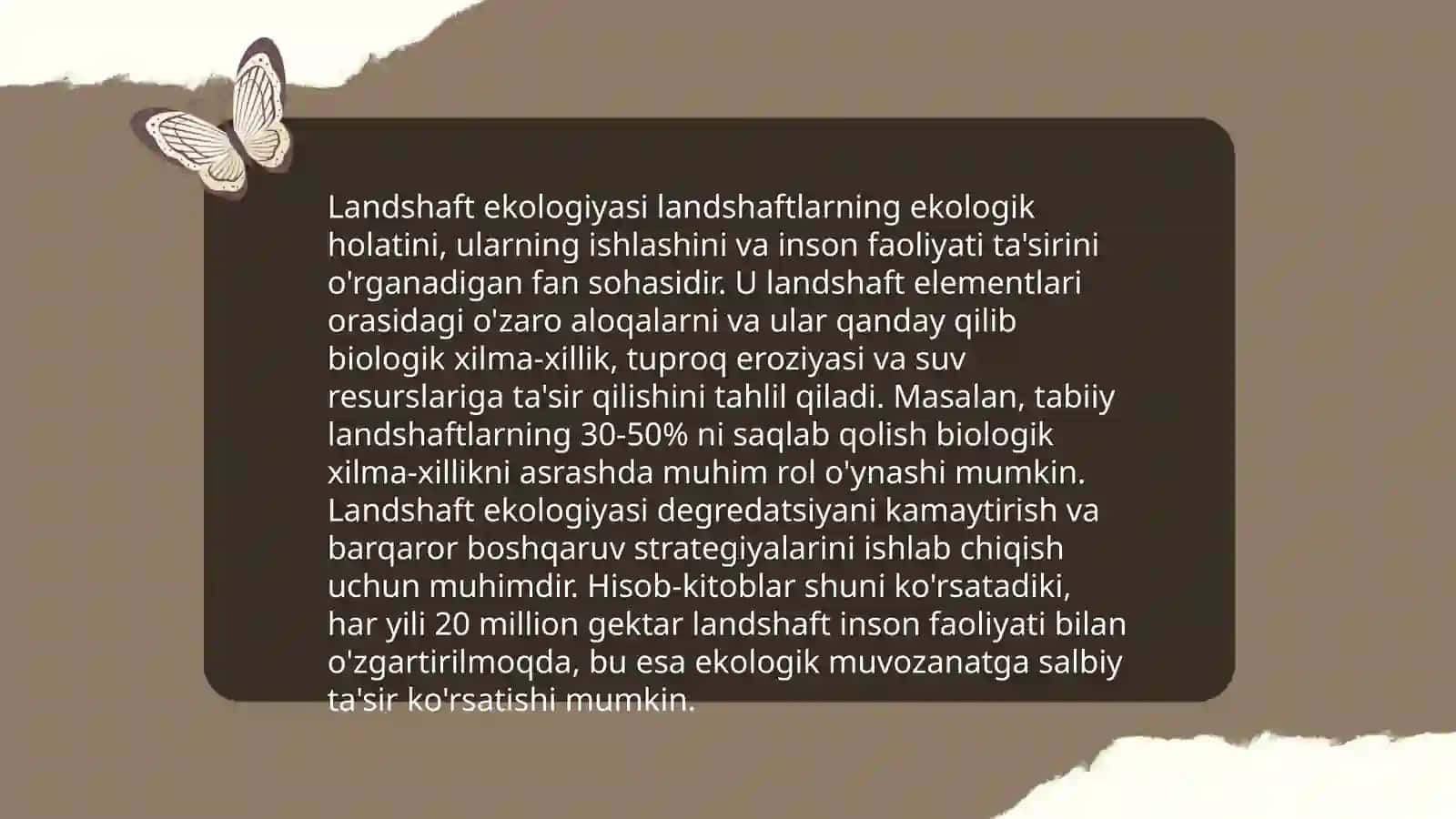 Landshaftlarni tasniflash 4