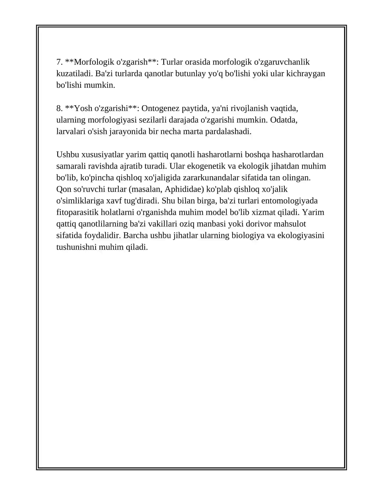 Yarim qattiq qanotlilar turkumi vakillari 4