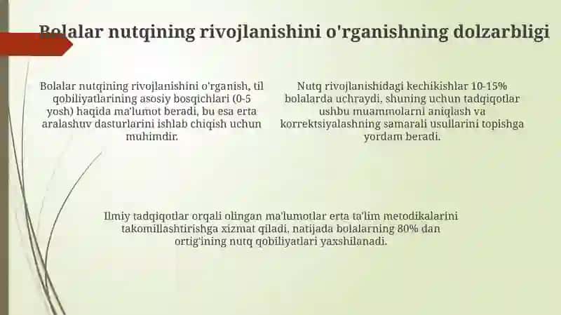Bolalar nutqini rivojlantirish fanining tadqiqot metodlari 4
