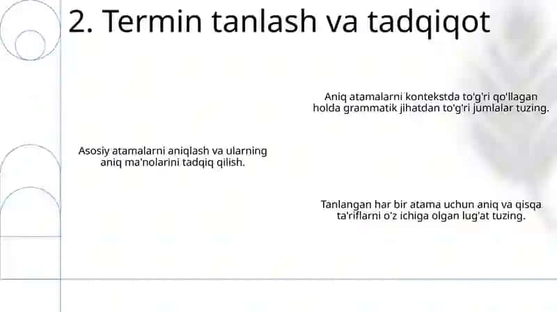 Til va terminologiya. Mutaxassislik atamalari lug'ati 4