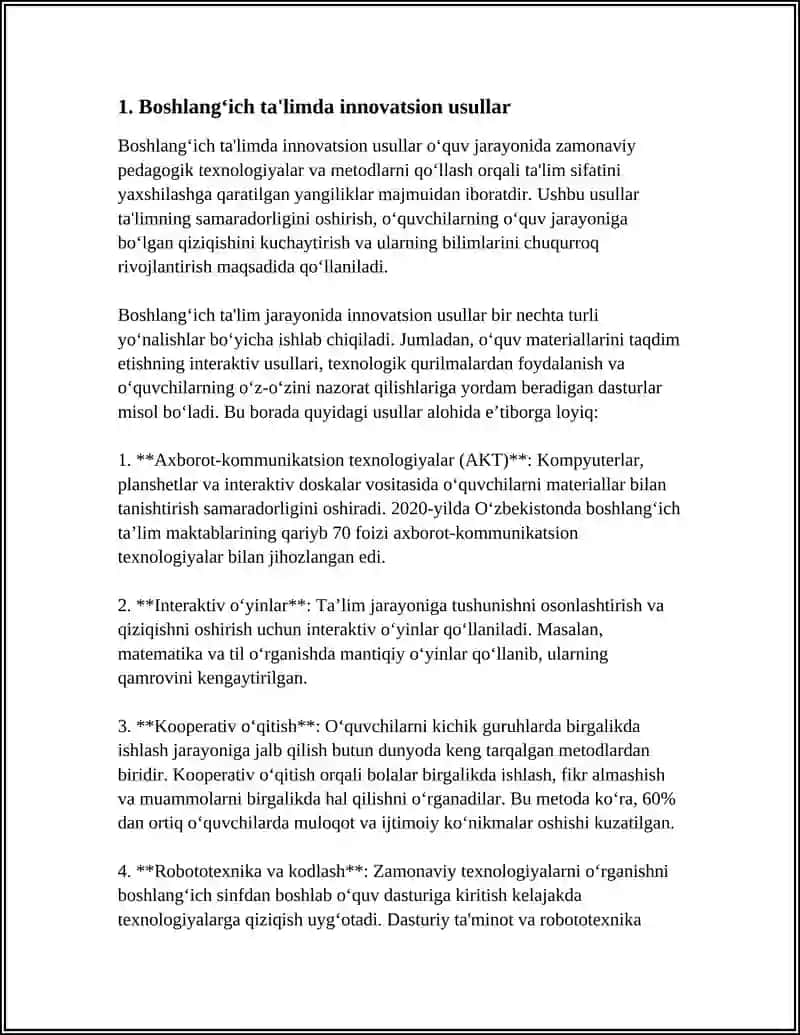 Boshlang‘ich ta'limda innovatsion usullar 4