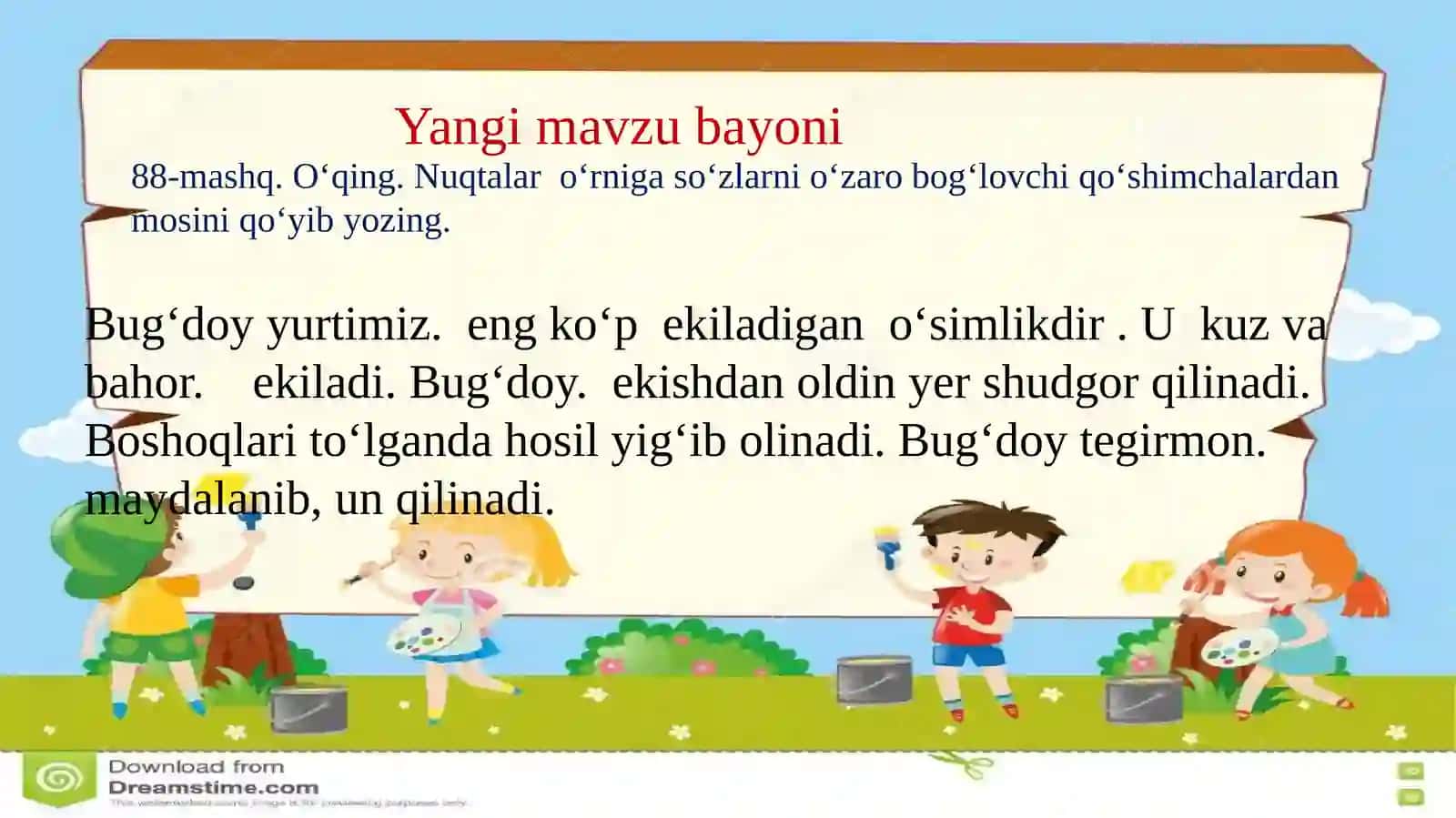 Olma va paxta so‘zlarini o‘rganish 4