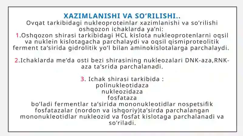 Nukleotidlar almashinuvi 4