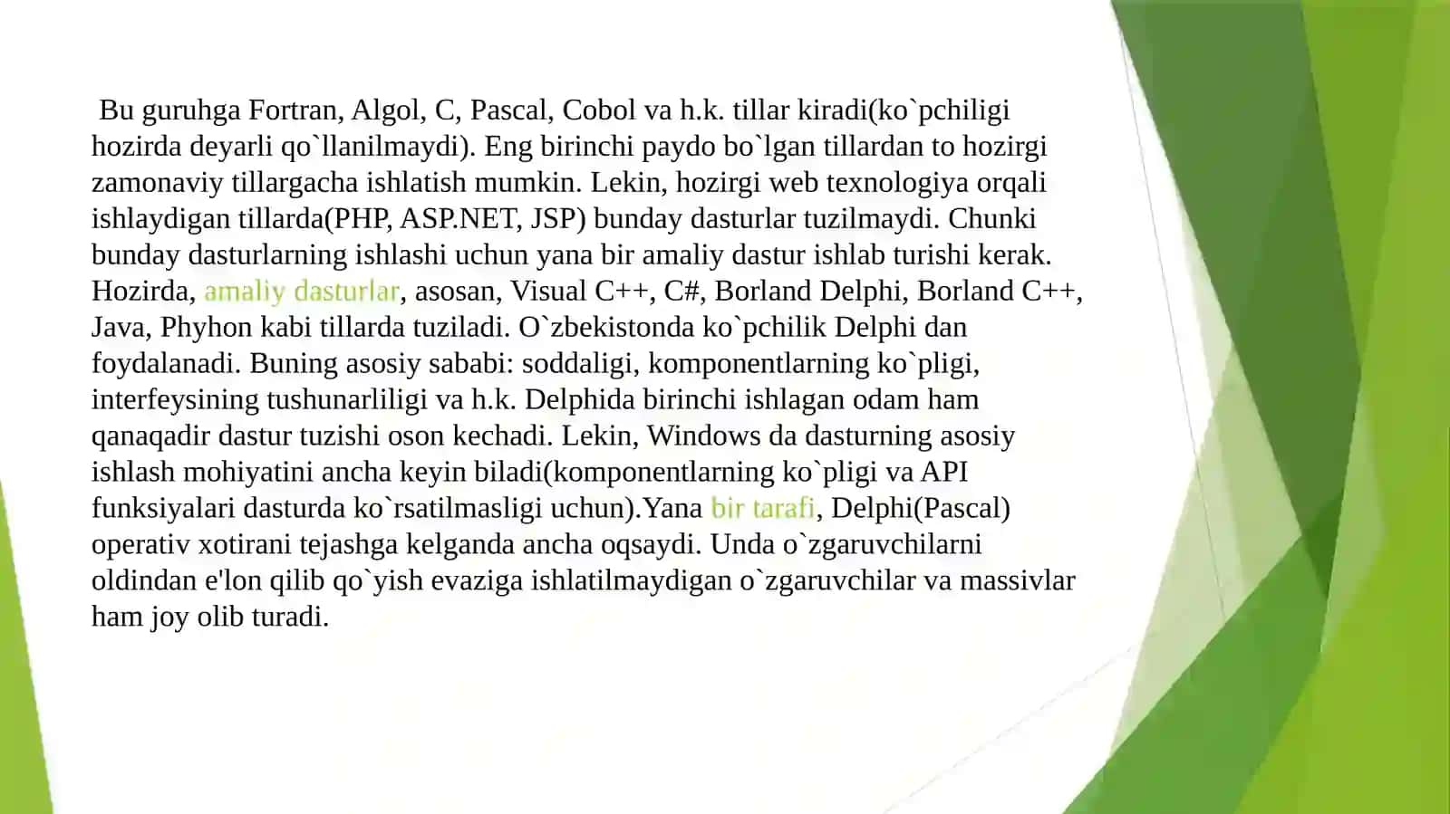 Web dasturlashga asoslangan amaliy tizimlar 4