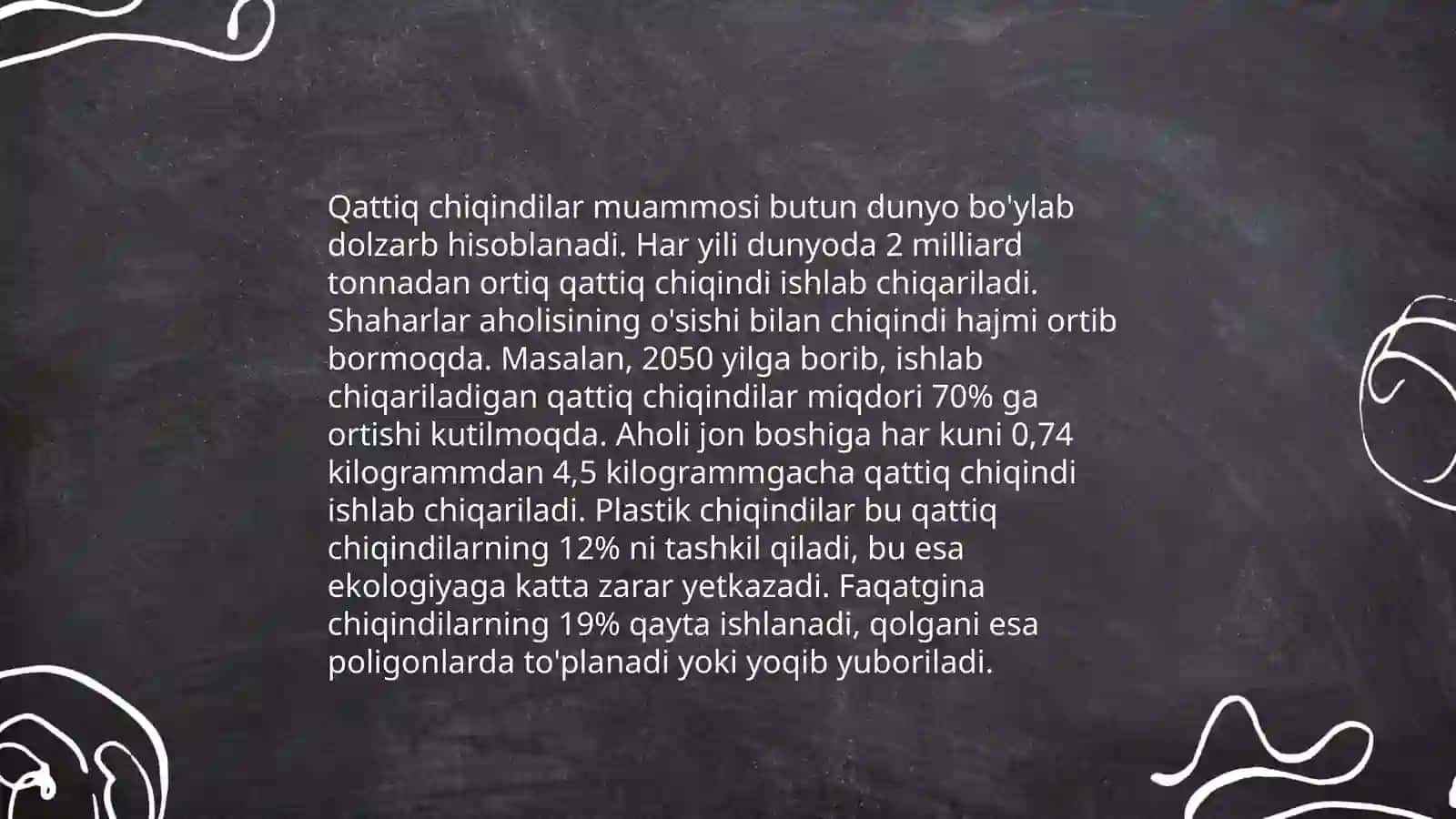 Ishlab chiqarish chiqindilarining tasniflanishi 4