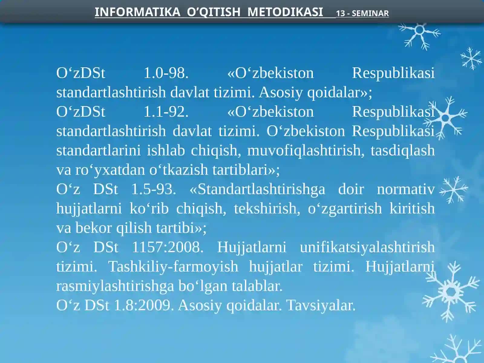 O‘rtamaxsuskasb-hunarta’limidaInformatikavaaxborottexnologiyalarifaniningmazmunivaungaqoyiladigantalablar 4