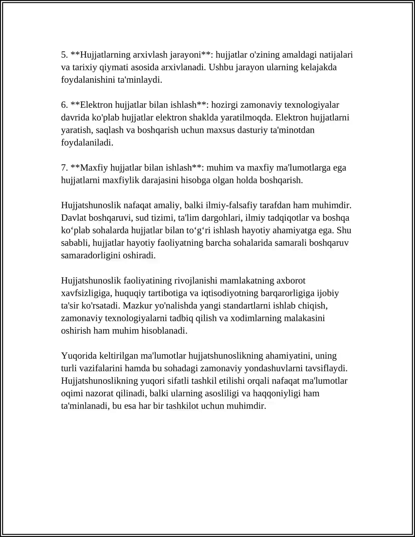 HUJJATSHUNOSLIK FAOLIYATI MAZMUNI VA TUZILMASI 4