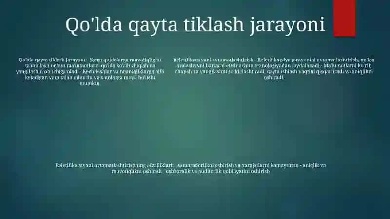 Reletifikatsiya Jarayonini Avtomatlashtirish 4