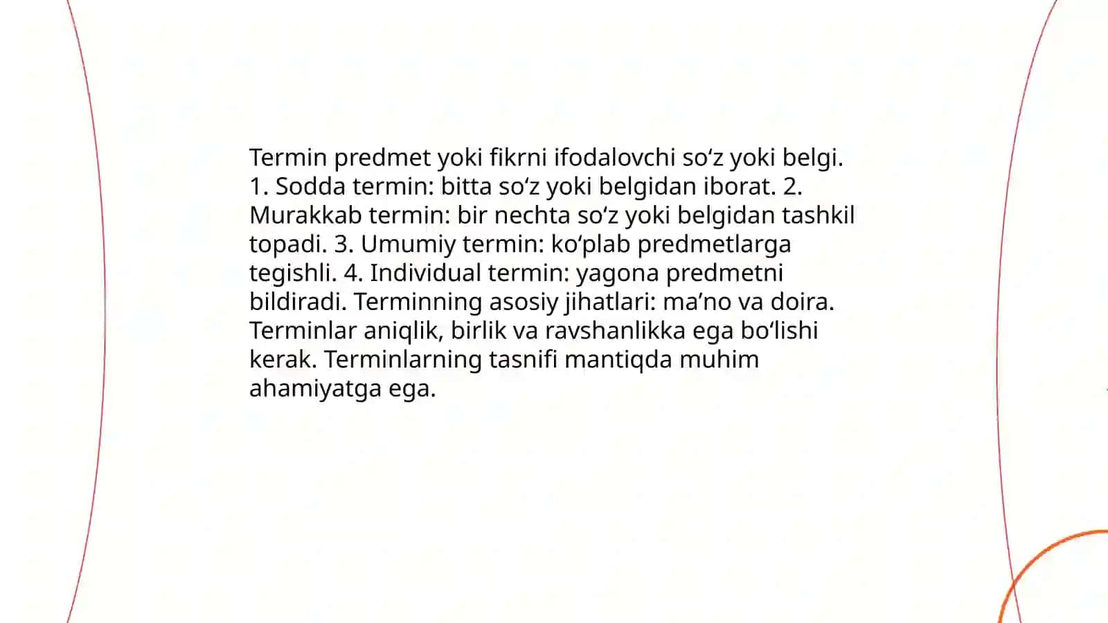 Mantiq elementlari 4