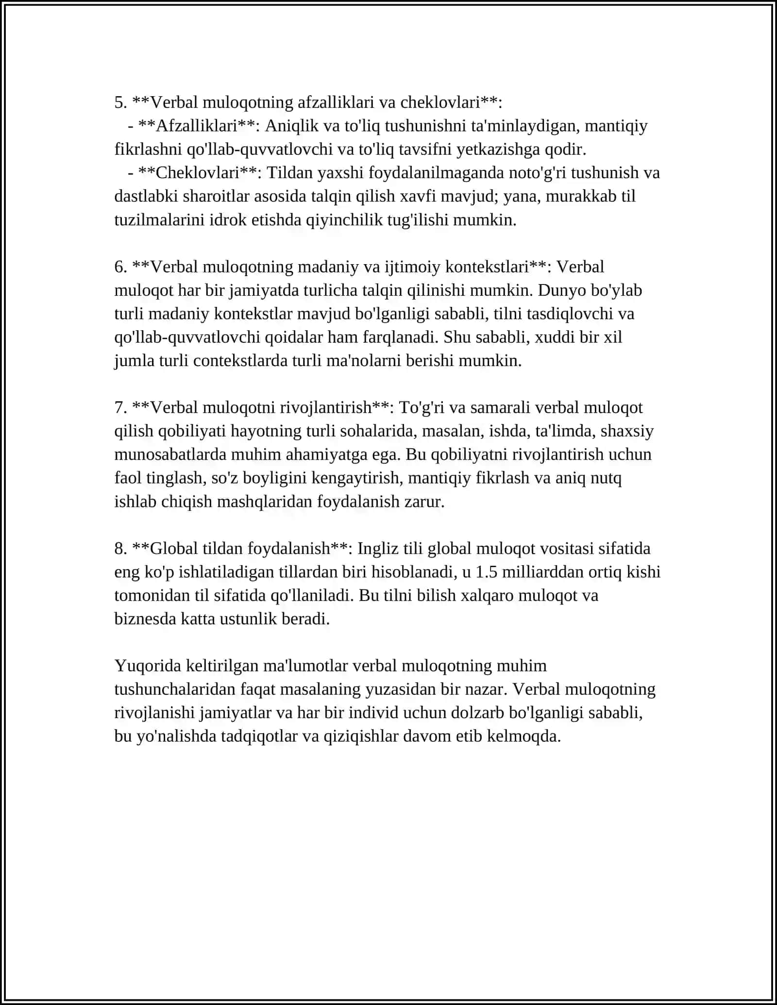 PATSIENT BILAN VERBAL VA NOVERBAL MULOQOT KO'NIKMALARI 4