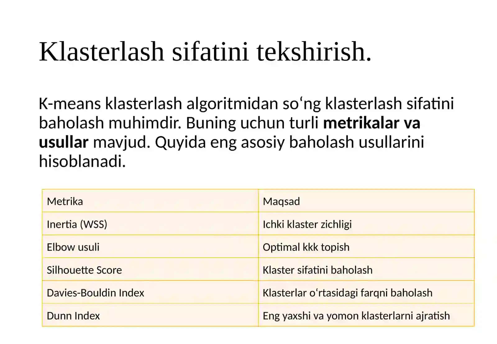 7-mavzu. Klaster tahlil usuli.Iterativ usullar 4